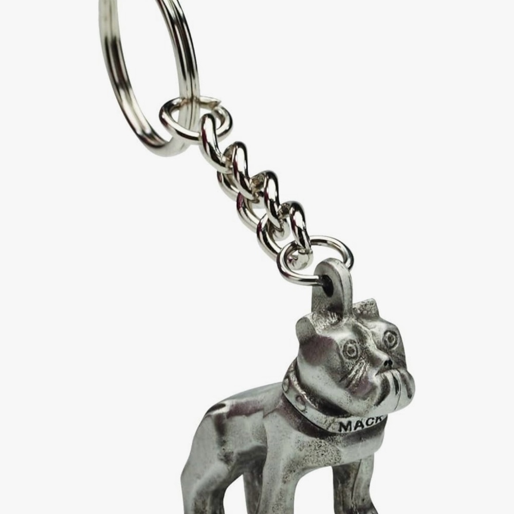 MACK Silver Dog Keychain